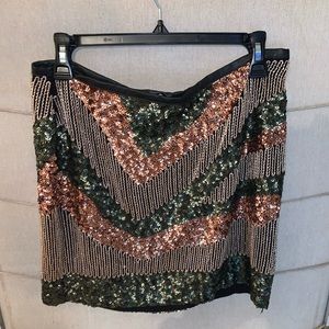 H&M Sequin Skirt - Sz 8